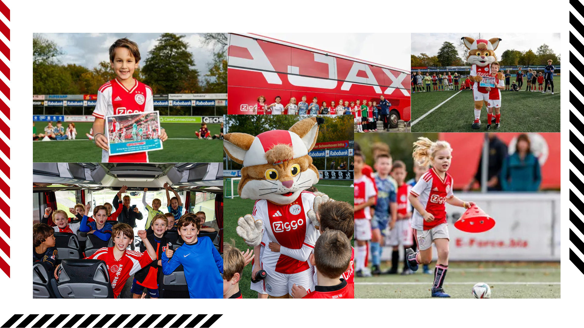 Dikke pret tijdens Ajax Kids Tour bij Roda '46
