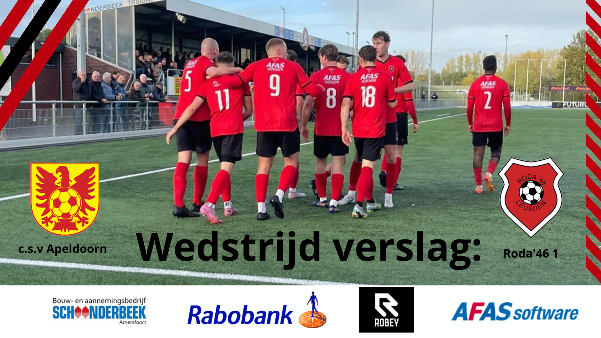 RODA'46 BOEKT PRACHTIGE ZEGE IN APELDOORN!