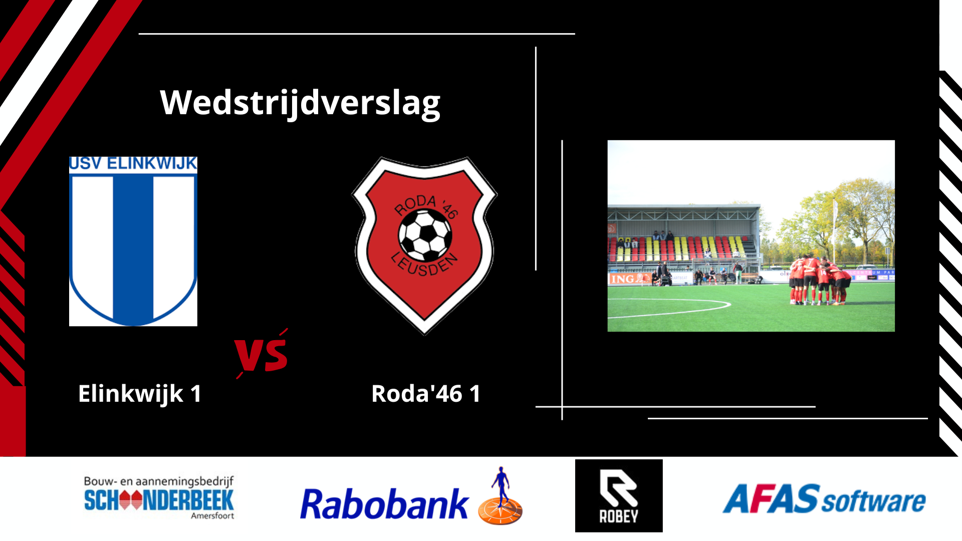 Wedstrijd verslag Elinkwijk - Roda'46 1