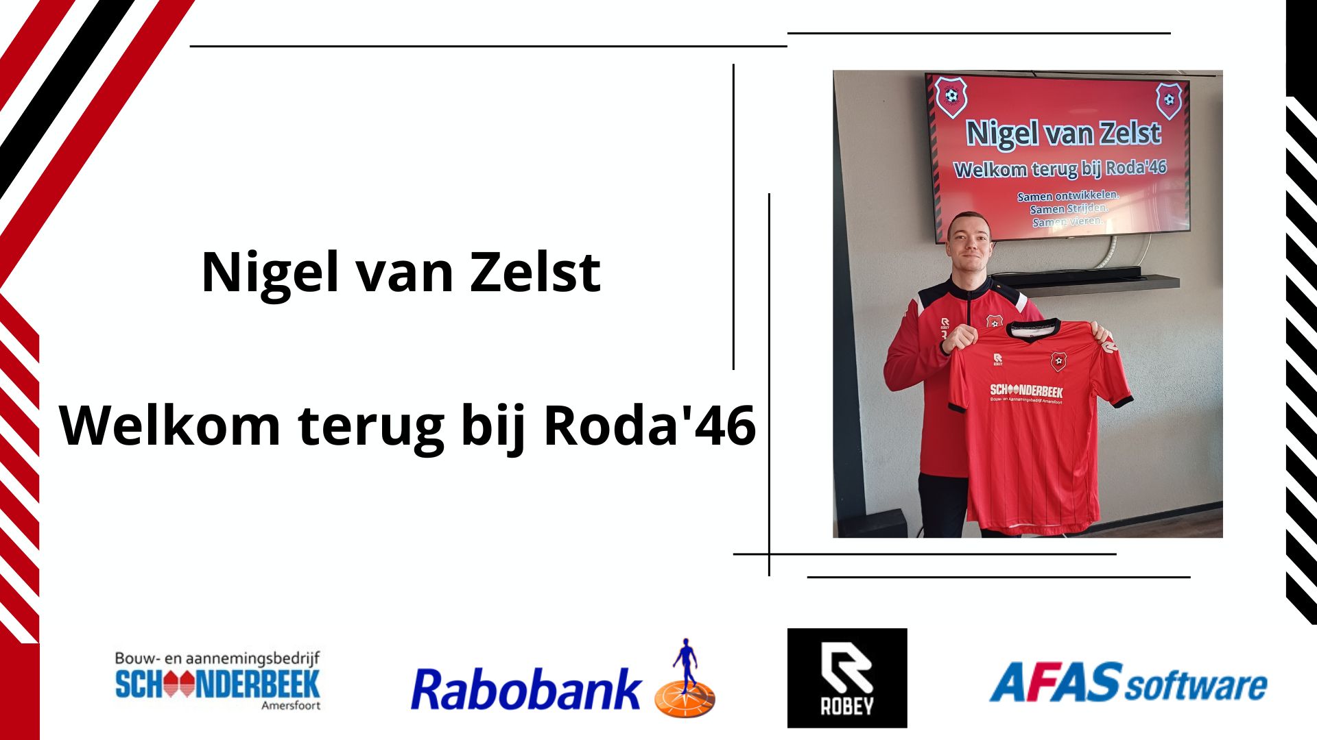 Nigel van Zelst voor dit seizoen terug op vertrouwde grond