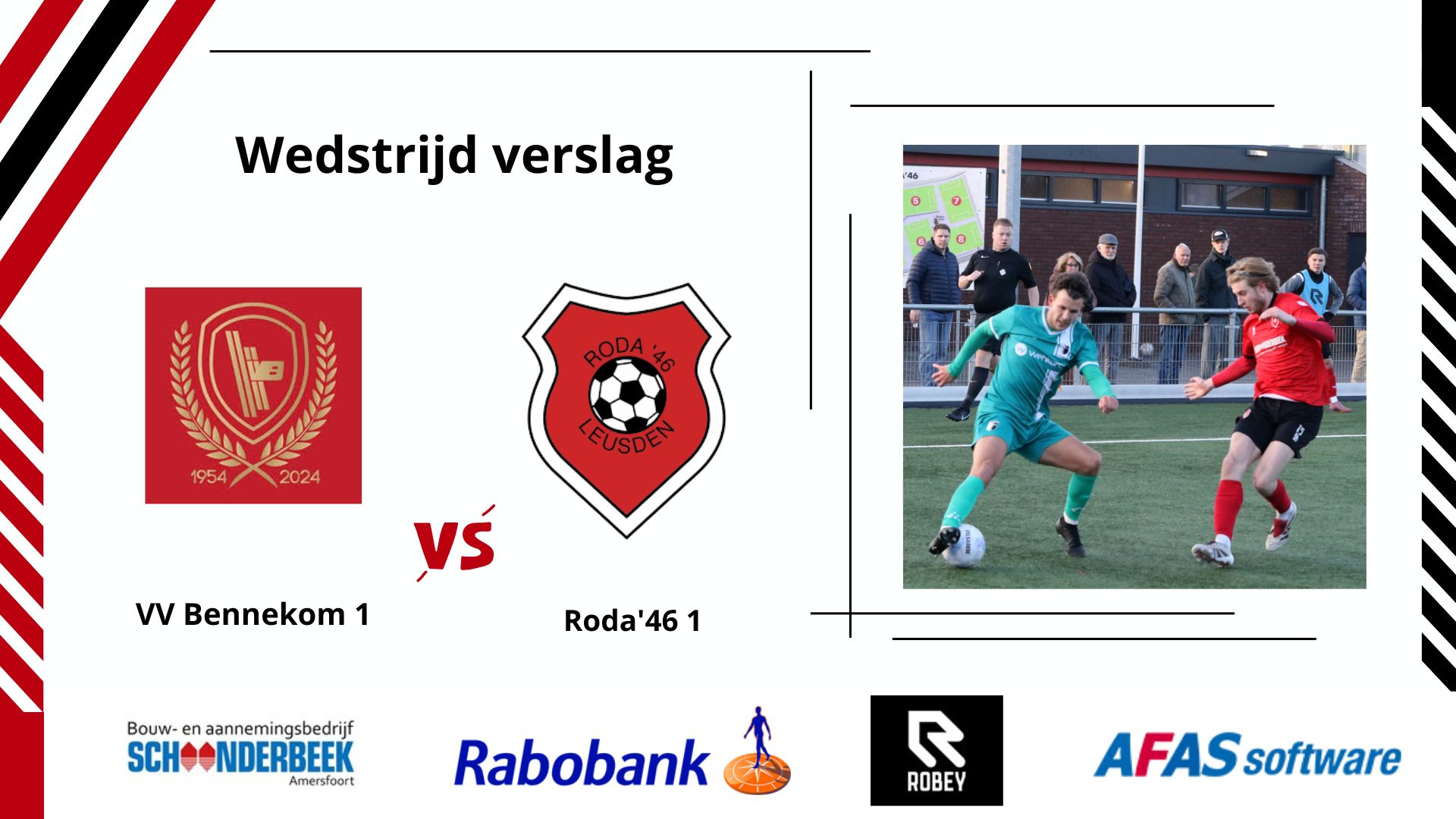 RODA'46 BOEKT SCHITTERENDE OVERWINNING OP v.v. BENNEKOM!