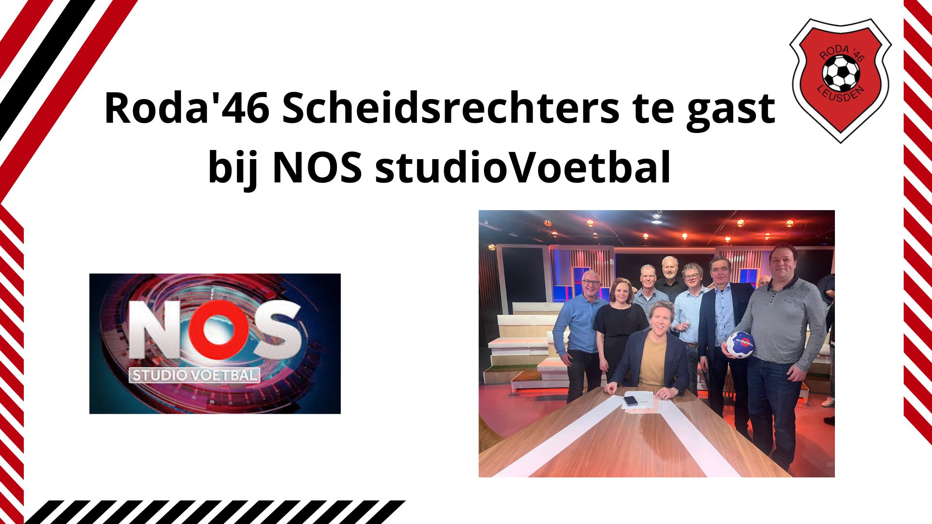 Scheidsrechters te gast bij NOS Studio Voetbal