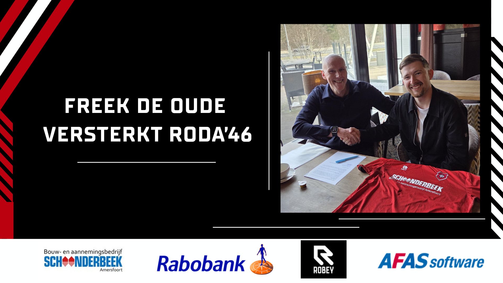 Freek de Oude versterkt Roda’46