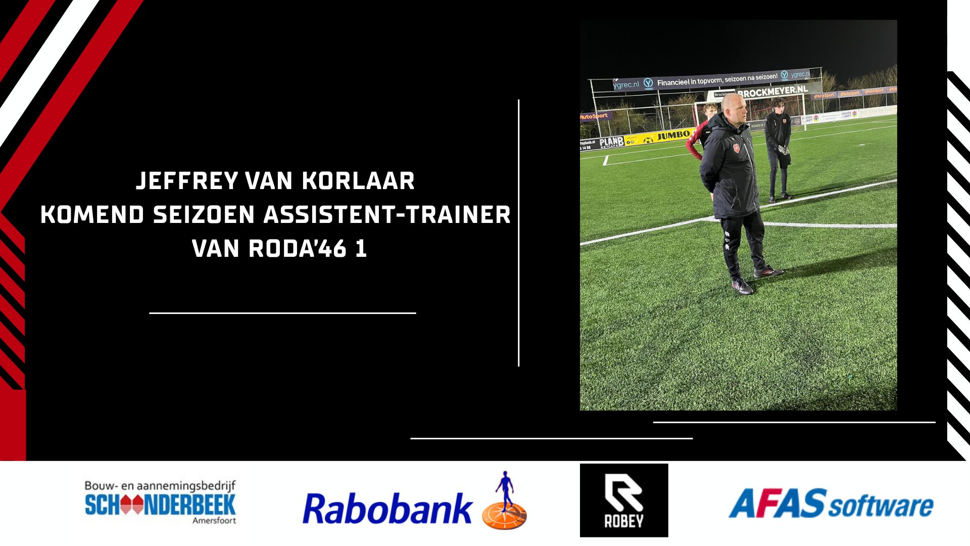 Jeffrey van Korlaar komend seizoen assistent-trainer van Roda’46 1