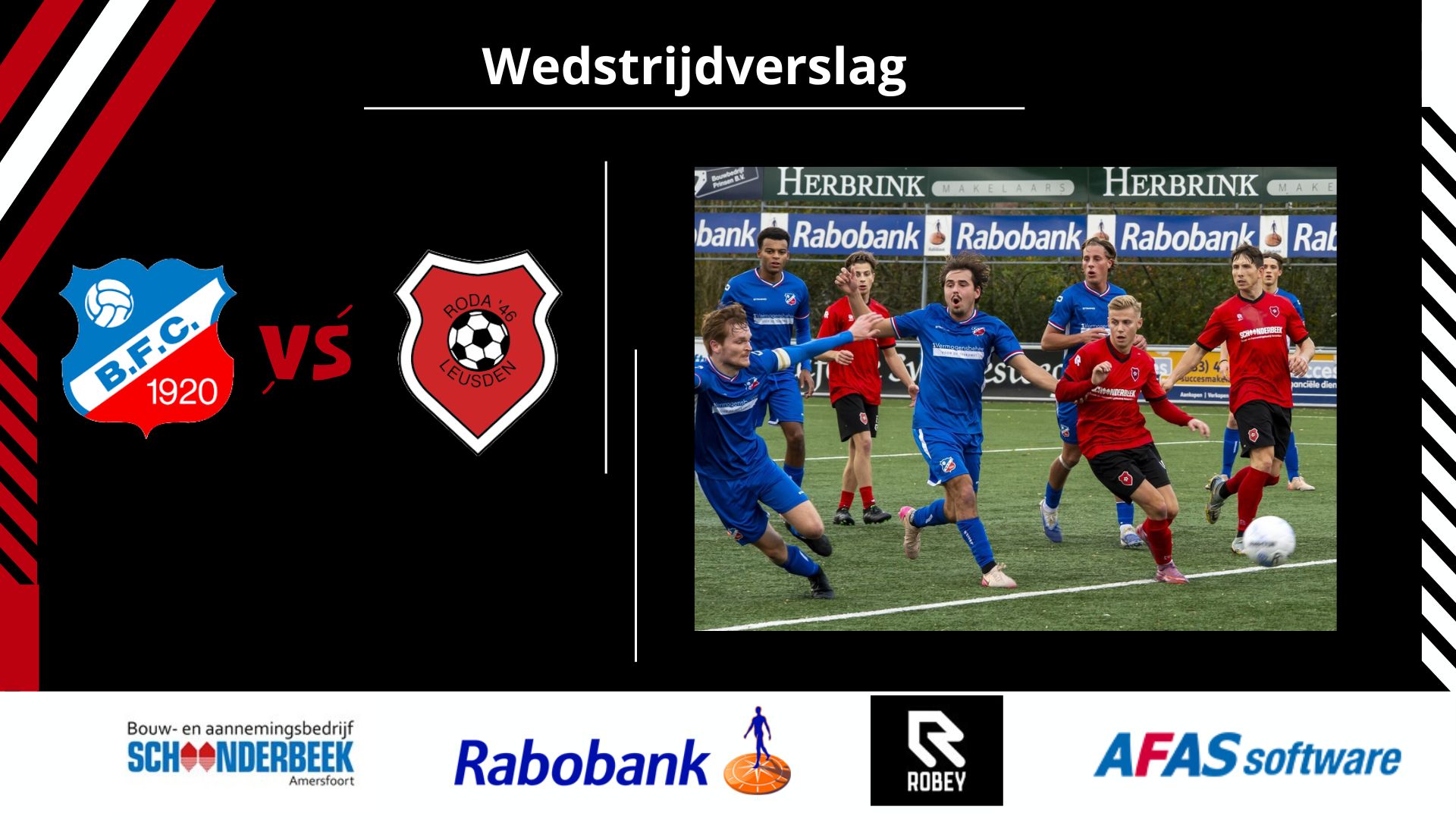 Wedstrijd verslag B.F.C. 1 Roda'46 1