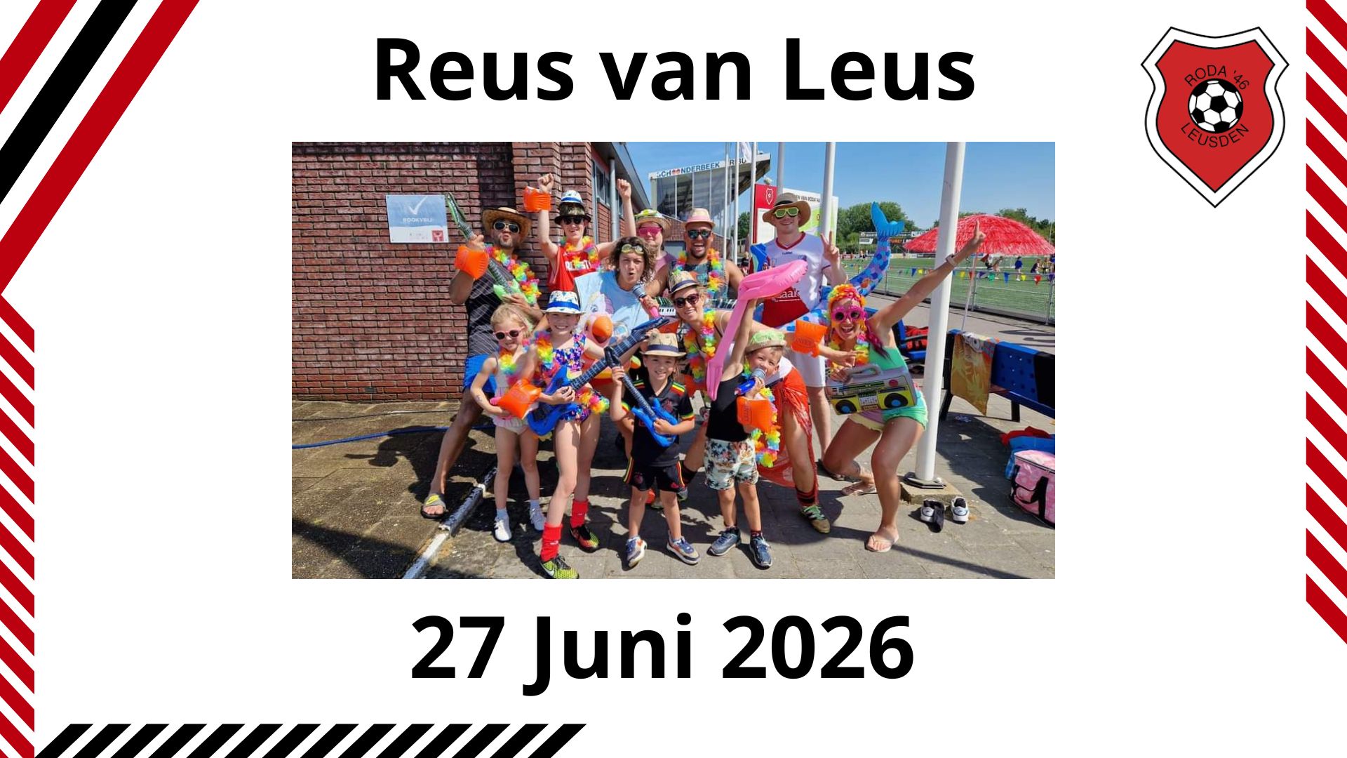 SAVE THE DATE Op zaterdag 27 juni 2026