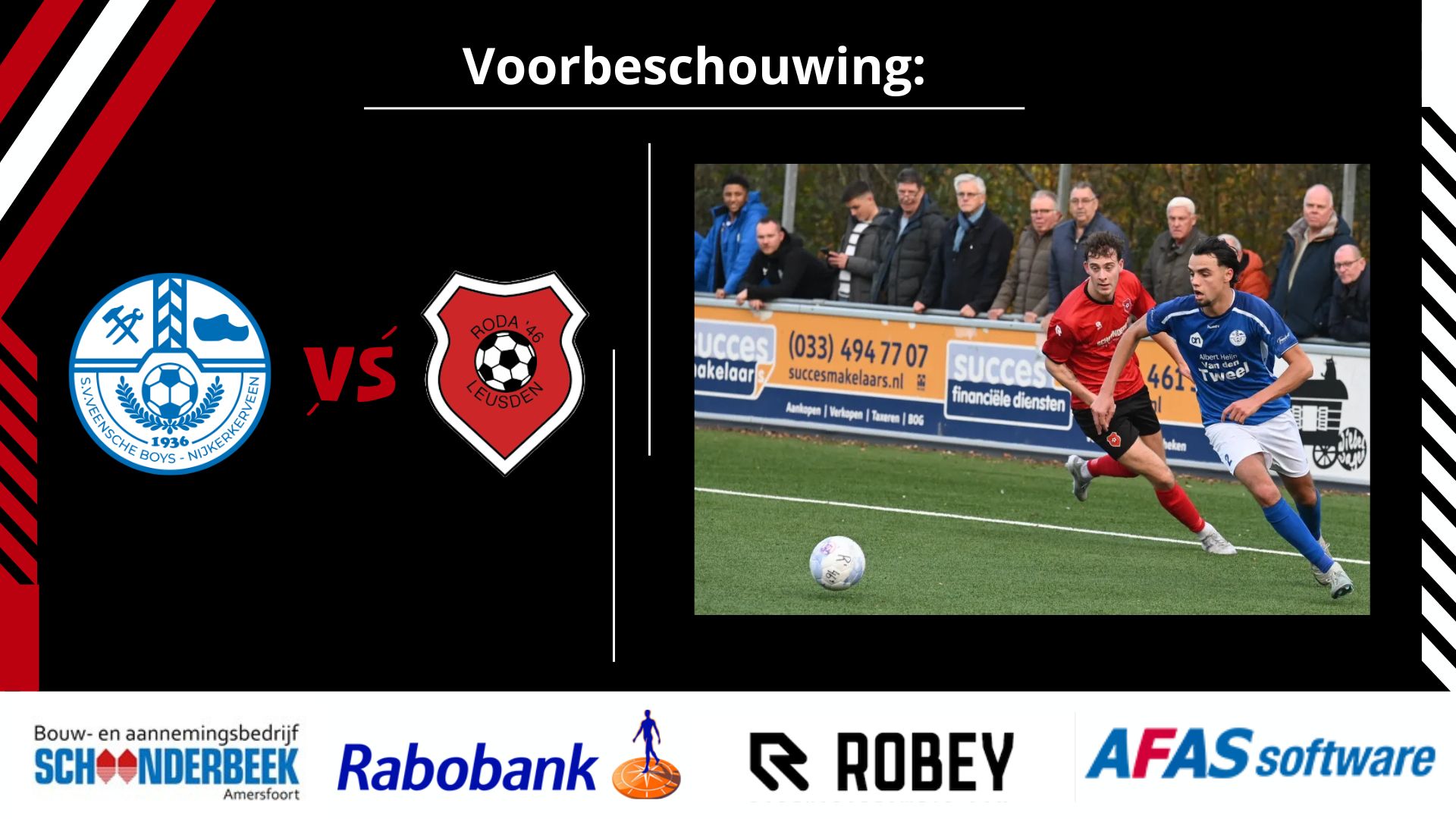 RODA'46 ZATERDAG A.S. NAAR VEENSCHE BOYS IN NIJKERKERVEEN!